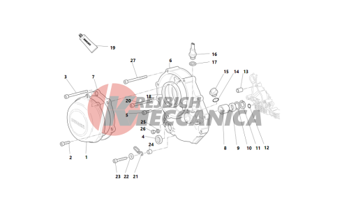 Clutch-side crankcase cover