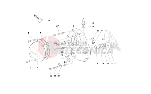 Clutch-side crankcase cover