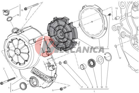 Clutch-side crankcase cover