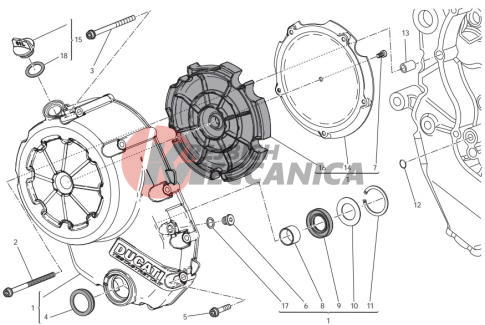 Clutch-side crankcase cover