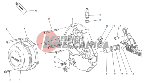 Clutch-side crankcase cover