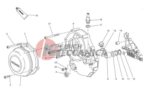 Clutch-side crankcase cover