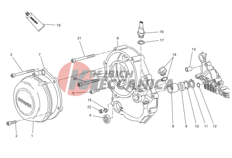 Clutch-side crankcase cover