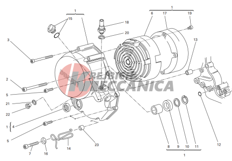 Clutch-side crankcase cover