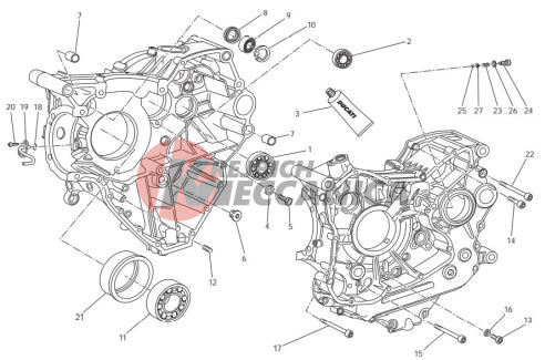 Crankcase halves 2