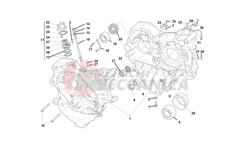 Crankcase halves