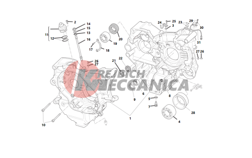 Crankcase halves 2