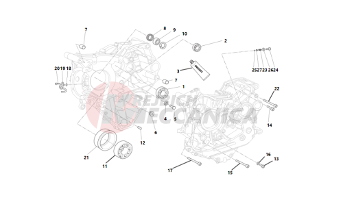 Crankcase halves 2