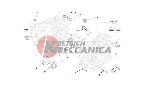 Crankcase halves 2