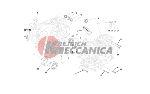 Crankcase halves 2