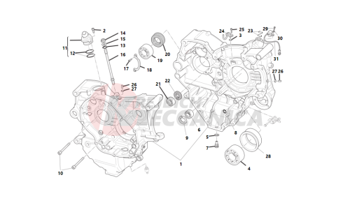 Crankcase halves