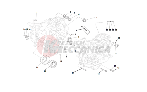 Crankcase halves 2