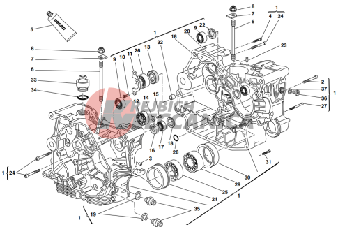 Crankcase halves