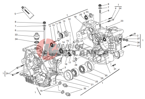 Crankcase halves