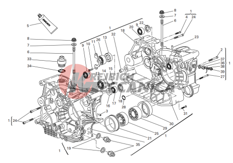 Crankcase halves