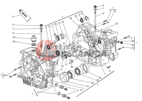 Crankcase halves