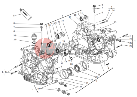 Crankcase halves
