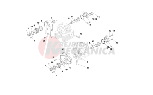 Cylinder head : timing system