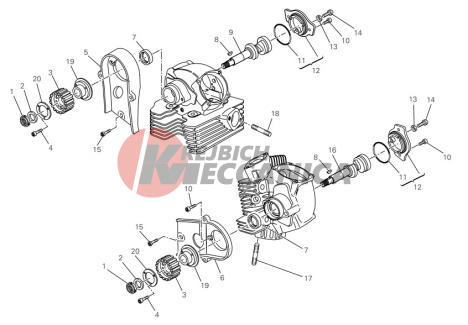 Cylinder head : timing system