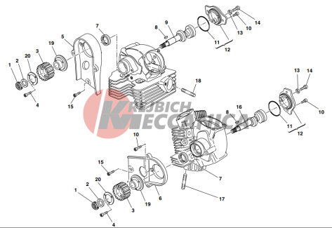 Cylinder head : timing system