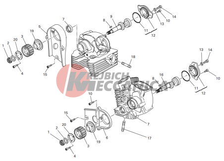 Cylinder head : timing system