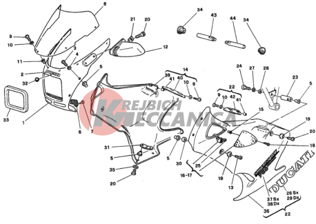 FAIRING DM 009457->