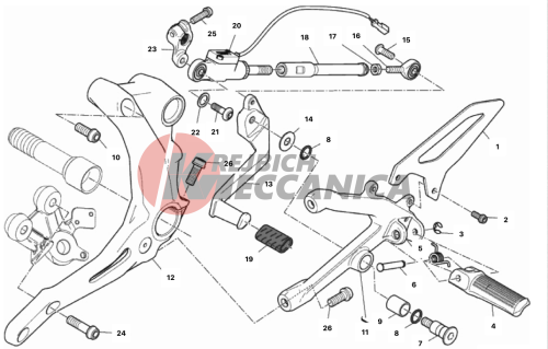 FOOTRESTS, LEFT