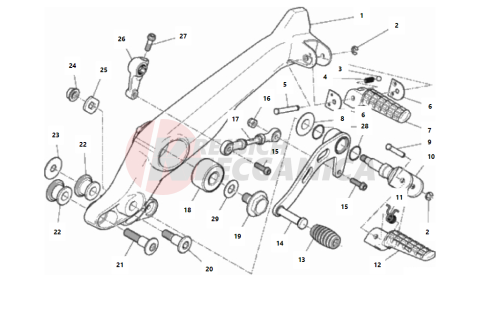 FOOTRESTS, LEFT