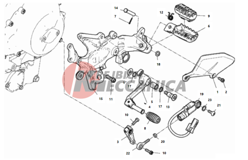 FOOTRESTS, LEFT