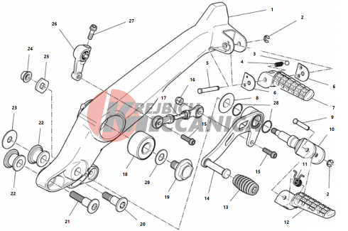 FOOTRESTS, LEFT