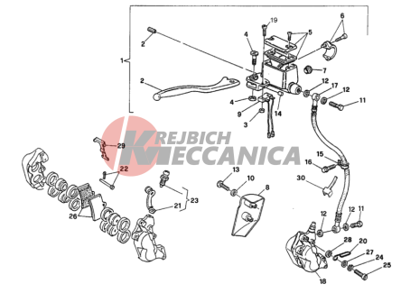 FRONT BRAKE SYSTEM SINGLE DISC