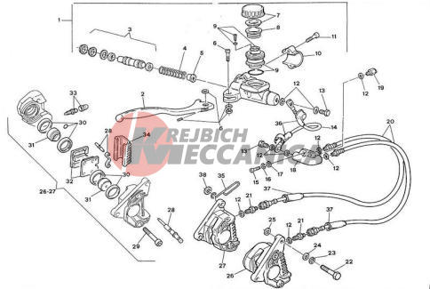 FRONT BRAKE SYSTEM 750 F1