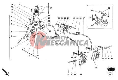 FRONT BRAKE SYSTEM CLUB ITALIA