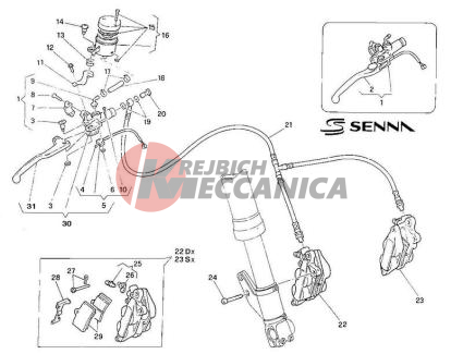 FRONT BRAKE SYSTEM SENNA
