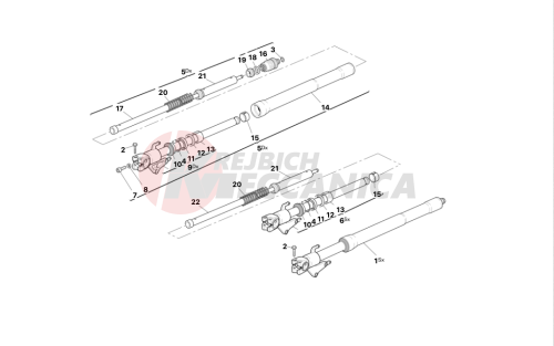 FRONT FORKS - 749DARK