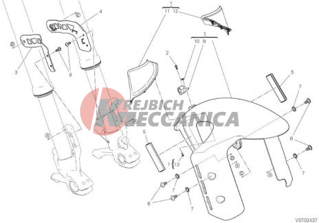 FRONT MUDGUARD (STAR WHITE SILK)