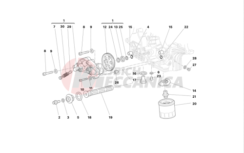 Filters and oil pump