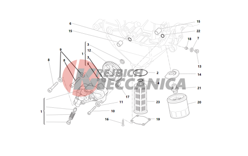 Filters and oil pump