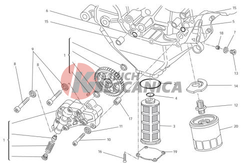 Filters and oil pump