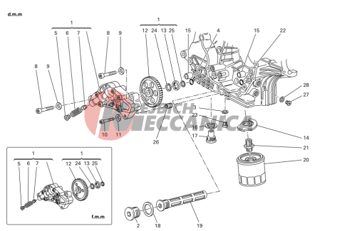 Filters and oil pump