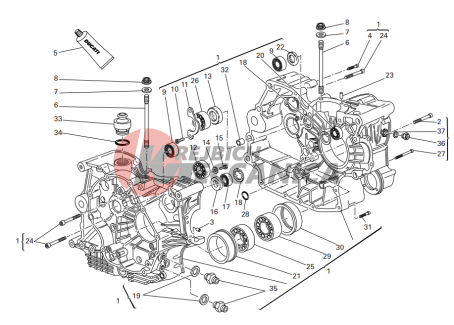 Filters and oil pump