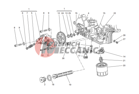 Filters and oil pump