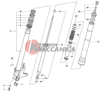 Front Fork Right 989r