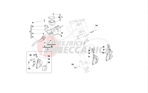 Front hydraulic brake