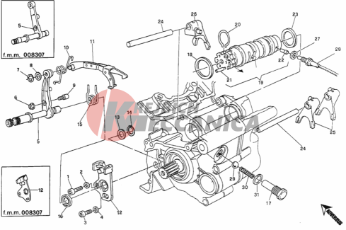 GEAR CHANGE MECHANISM