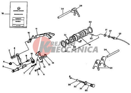 GEAR CHANGE MECHANISM