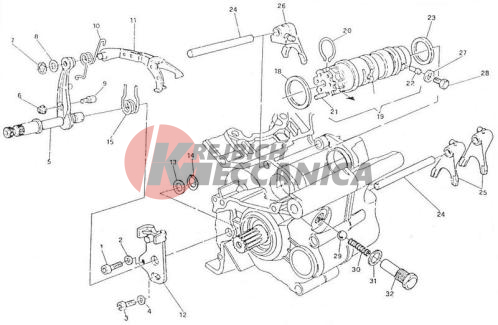 GEAR CHANGE MECHANISM