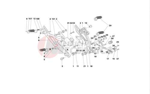 GEARCHANGE LEVER - FOOTREST