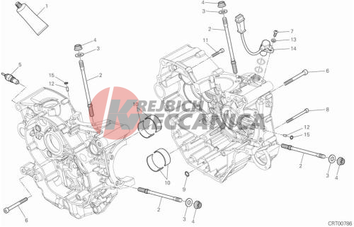 HALF-CRANKCASES PAIR 2