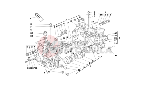 HALF CRANKCASES